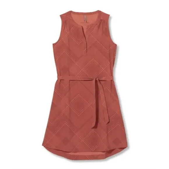 Royal Robbins Spotless Traveler Tank Dress Orange Stretch Lightweight Dress - Picture 1 of 10